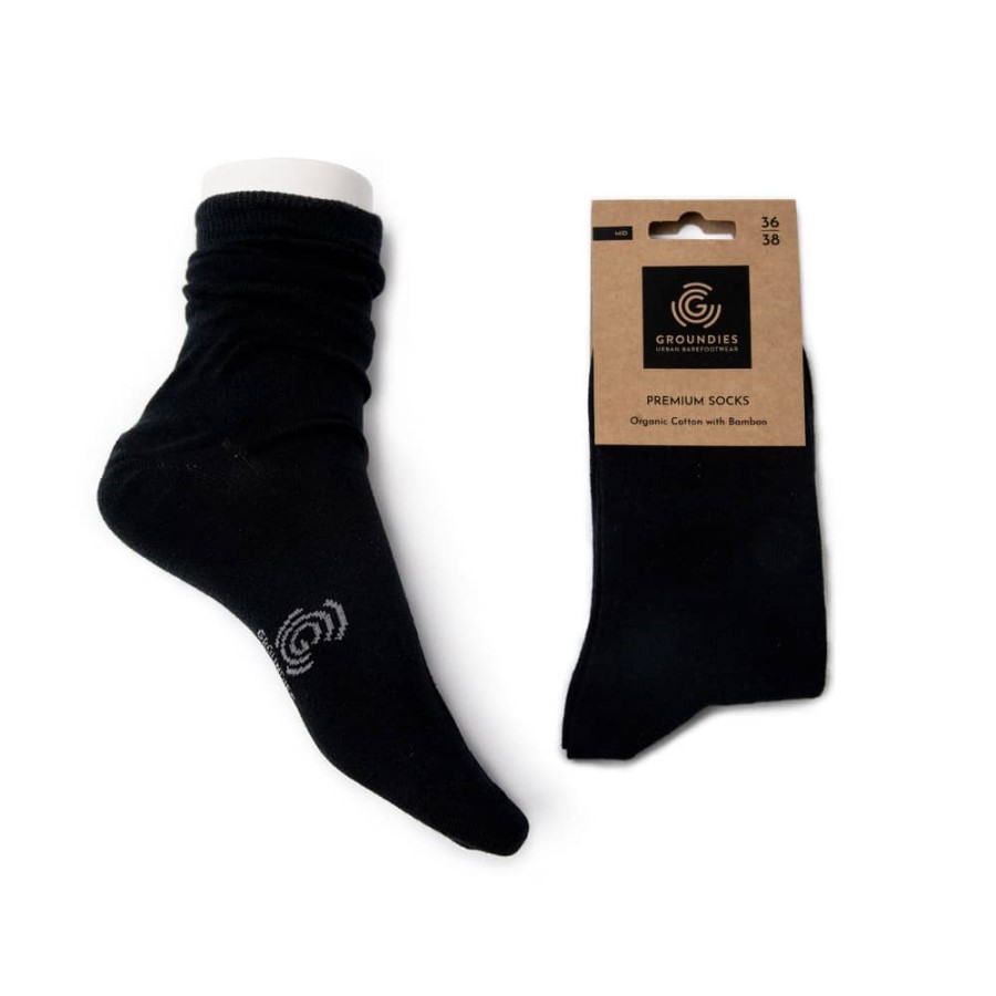 Groundies Deutschland Schwarz Premium Socken Mid